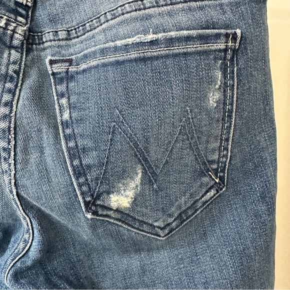 MOTHER Denim The Looker Skinny Jeans in Graffiti Girl, Size 25 - Picture 11 of 15